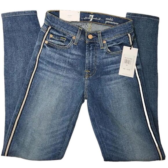 GWENEVERE 7 FOR ALL MANKIND JEANS, SZ 24 - Picture 1 of 3